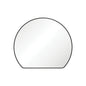 Sunrise Matte Black Round Framed Mirror