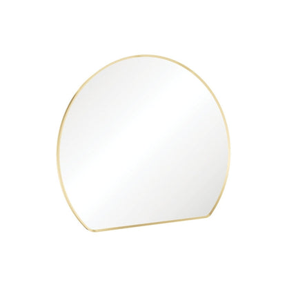 Sunrise Urban Brass Round Framed Mirror