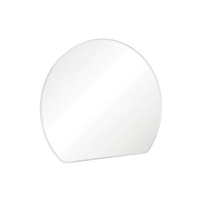 Sunrise Matte White Round Framed Mirror