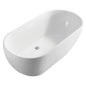 KOKO Matte White 1680 Freestanding Acrylic Bath 1680 x 750 x 580mm