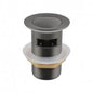 32/40mm Solid Brass Basin Pop Up Waste with Overflow Gun Metal Grey