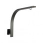 Square Gun Metal Grey Gooseneck Wall Shower Arm