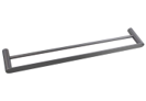 Gun Metal Grey Double Towel Rail 800mm