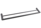 Gun Metal Grey Double Towel Rail 800mm