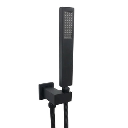 Square Matte Black Hand Held