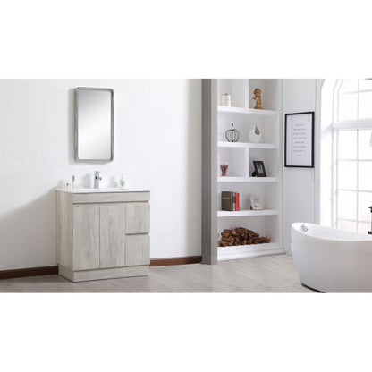 Timber Look Vanity Set 900*465*910mm 1TH or 3TH with Kickboard