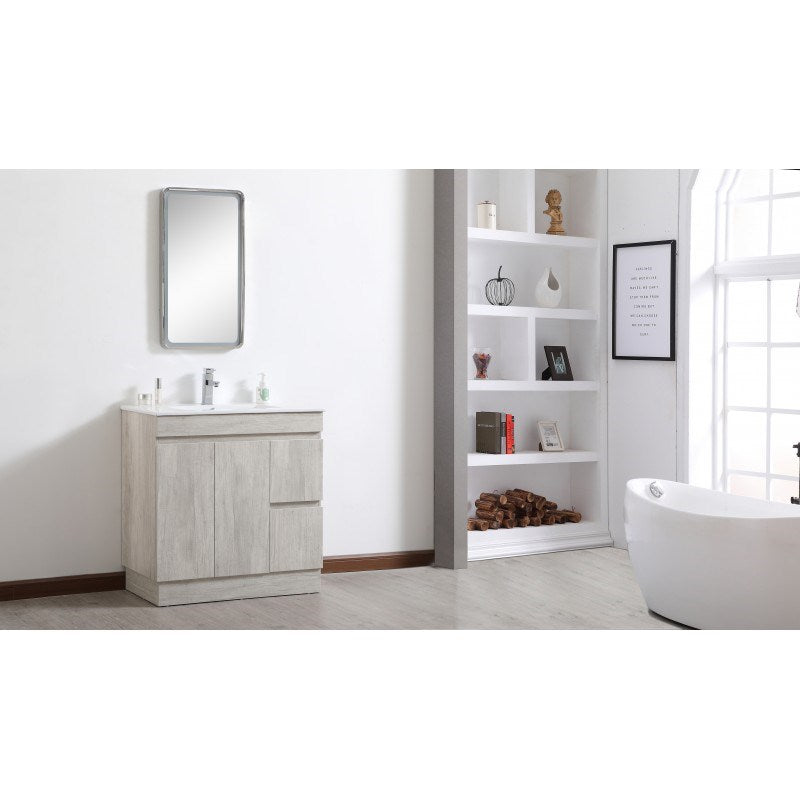 Timber Look Vanity Set 900*465*910mm 1TH or 3TH with Kickboard