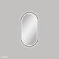 Empire LED Matte Black Framed Mirror, 450 x 900mm
