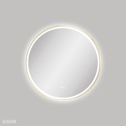 Reba LED Urban Brass Framed Mirror, 700mm
