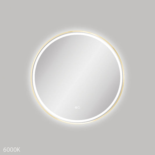 Reba LED Urban Brass Framed Mirror, 700mm
