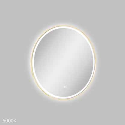 Reba LED Urban Brass Framed Mirror, 700mm