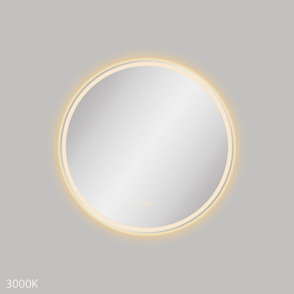 Reba LED Urban Brass Framed Mirror, 700mm