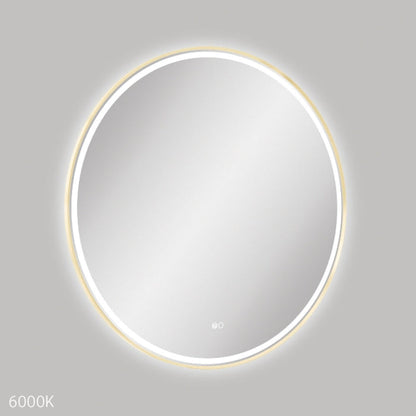 Reba LED Urban Brass Framed Mirror, 900mm