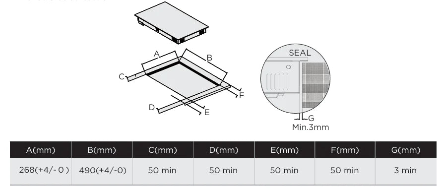 MC-3D3001R212 MIDEA 30CM CERAMIC COOKTOP | 2-ZONE | TOUCH CONTROL
