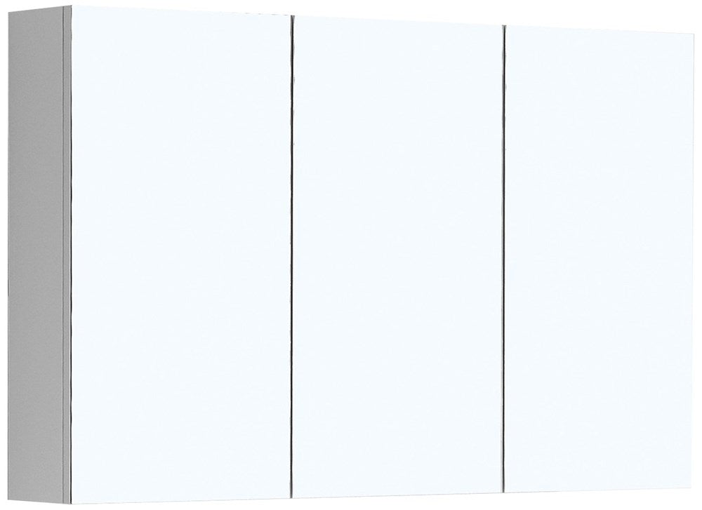 BELLA 1200  Mirror Cabinet, 3 doors, 2 shelves, Gloss finish Pencil Edge Only
