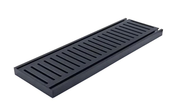 Muses Aluminium 300-5600mm Standard Floor Grate Black 300*100*26mm