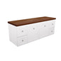 Newport Door & Drawer 1500 Double Bowl Wall-Hung Vanity, Hardwood Top