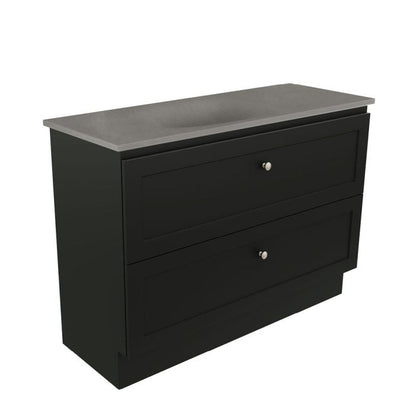 Newport All Drawer 1200 Single Bowl Floor Standing Vanity, Satori Basin-Top