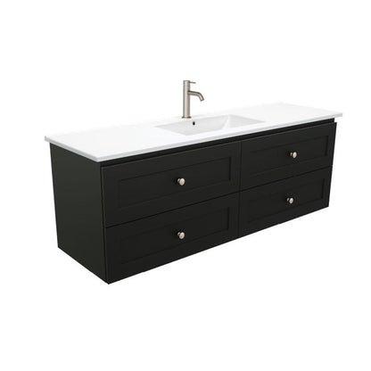 Newport All Drawer 1500 Single Bowl Wall-Hung Vanity, Dolce Basin-Top