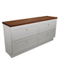 Newport All Drawer 1800 Double Bowl Floor Standing Vanity, Hardwood Top