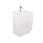 Newport All Drawer 600 Floor Standing Vanity, Dolce Basin-Top