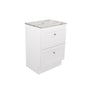 Newport All Drawer 600 Floor Standing Vanity, Premium Stone Top