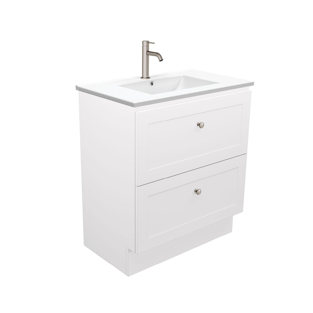 Newport All Drawer 750 Floor Standing Vanity, Dolce Basin-Top