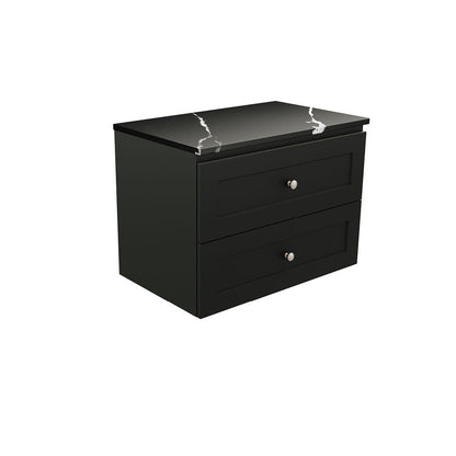 Newport All Drawer 750 Wall-Hung Vanity, Premium Stone Top