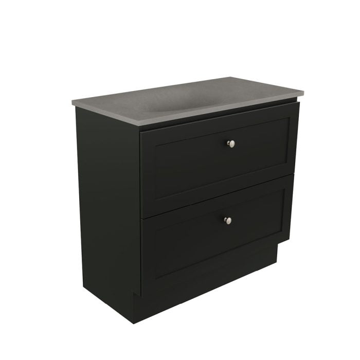Newport All Drawer 900 Floor Standing Vanity, Satori Basin-Top