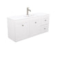 Newport Ensuite Door & Drawer 1200 Wall-Hung Vanity, Delgado Basin-Top