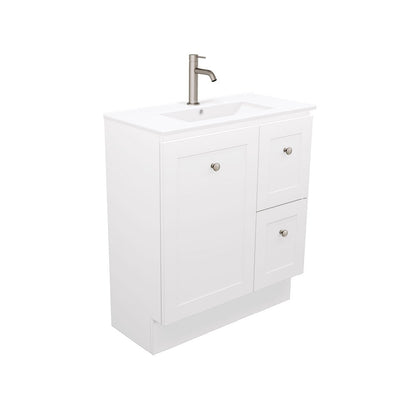 Newport Ensuite Door & Drawer 750 Floor Standing Vanity, Delgado Basin-Top