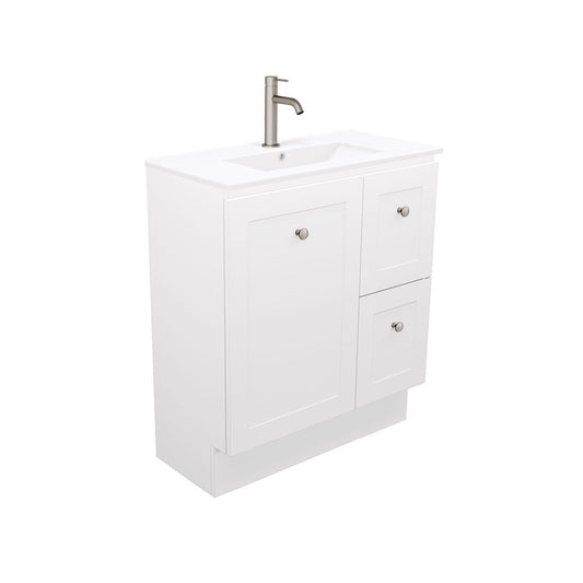 Newport Ensuite Door & Drawer 750 Floor Standing Vanity, Delgado Basin-Top