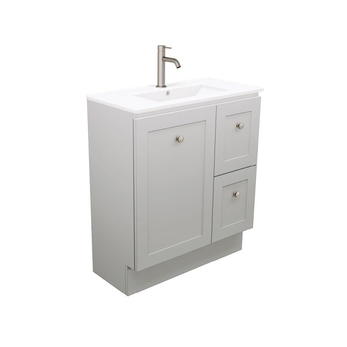 Newport Ensuite Door & Drawer 750 Floor Standing Vanity, Delgado Basin-Top