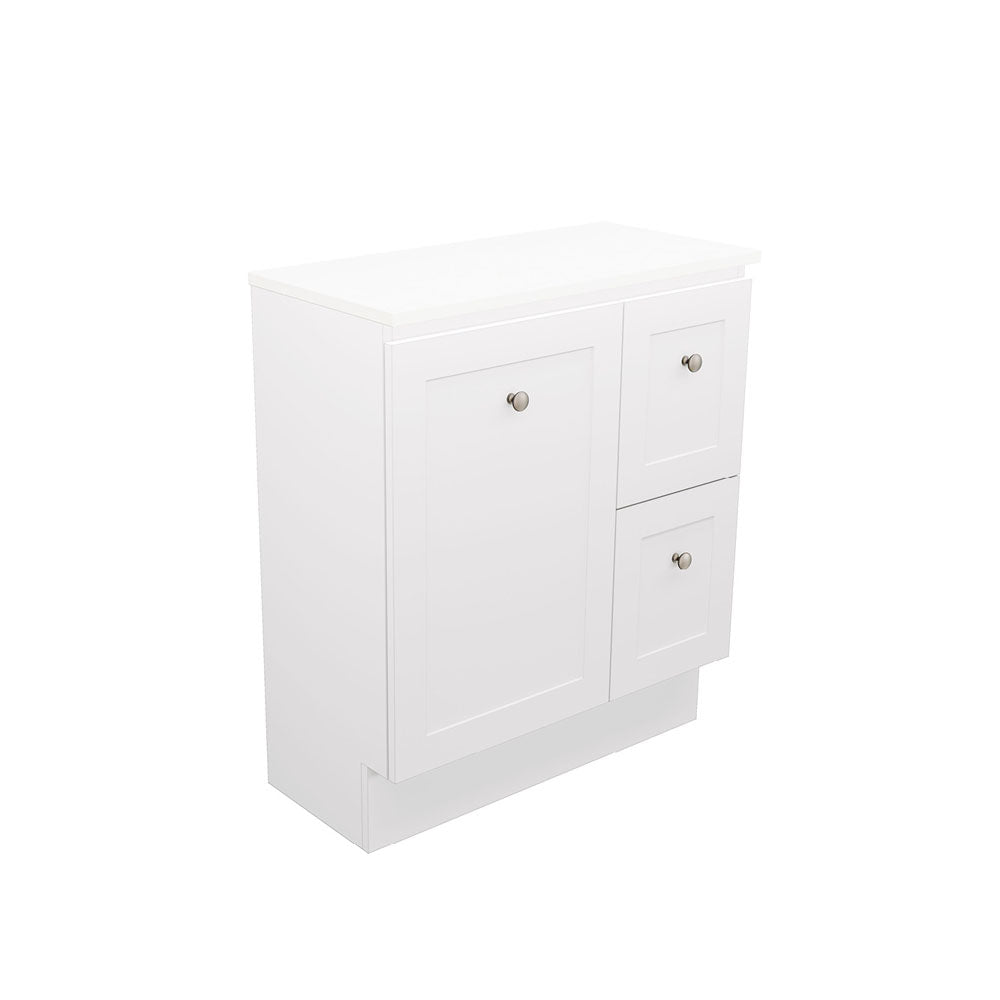 Newport Ensuite Door & Drawer 750 Floor Standing Vanity, Stone Top
