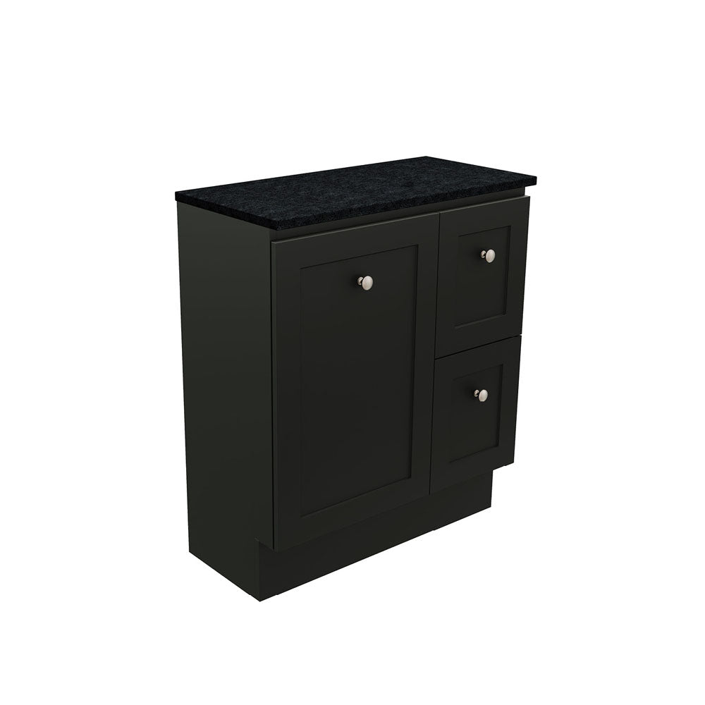 Newport Ensuite Door & Drawer 750 Floor Standing Vanity, Stone Top