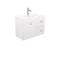 Newport Ensuite Door & Drawer 750 Wall-Hung Vanity, Delgado Basin-Top