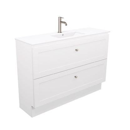 Newport Ensuite All Drawer 1200 Floor Standing Vanity, Delgado Basin-Top