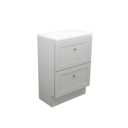 Newport Ensuite All Drawer 600 Floor Standing Door Vanity, Stone Top