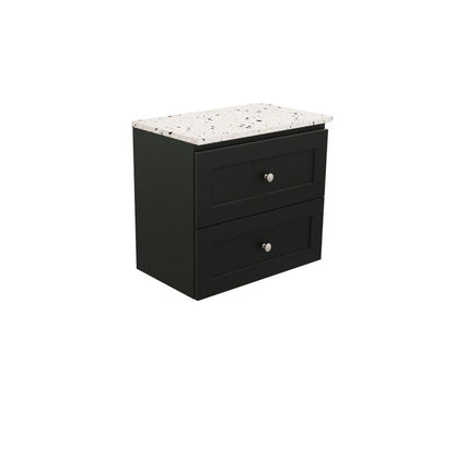 Newport Ensuite All Drawer 600 Wall-Hung Door Vanity, Stone Top
