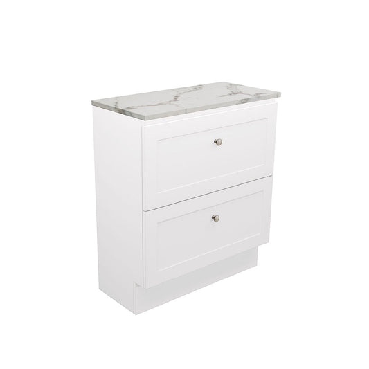 Newport Ensuite All Drawer 750 loor Standing Vanity, Premium Stone Top