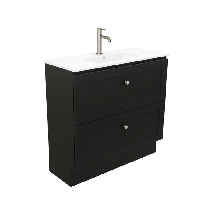 Newport Ensuite All Drawer 900 Floor Standing Vanity, Delgado Basin-Top