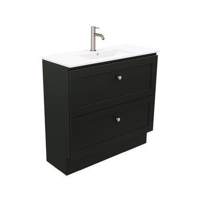 Newport Ensuite All Drawer 900 Floor Standing Vanity, Delgado Basin-Top