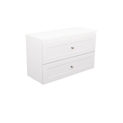 Newport Ensuite All Drawer 900 Wall-Hung Vanity, Stone Top