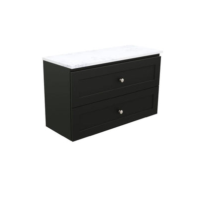 Newport Ensuite All Drawer 900 Wall-Hung Vanity, Stone Top