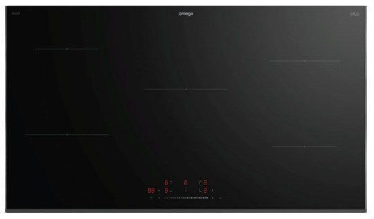 COOKTOP INDUCTION 90CM OMEGA 5 ZONES FRONT BEV