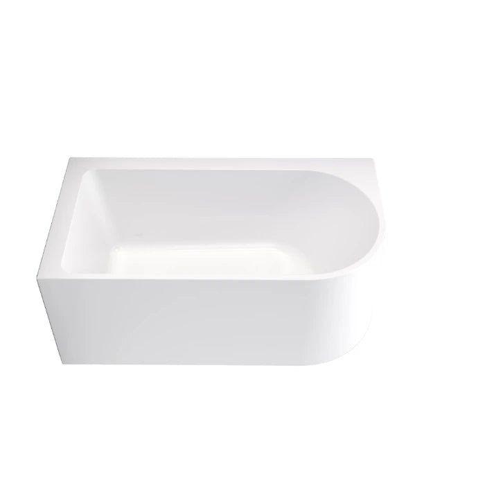 Caroma Origin 1500 Left Hand Corner Bath White