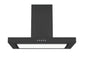 RANGEHOOD BOX CANOPY 90CM OMEGA LED PANEL 1000M3 BLACK