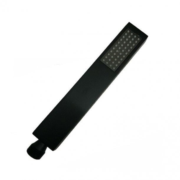 Matte Black Brass Square Hand Held Shower Spray Head