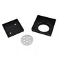 115*115mm Brass Black Smart Tile Insert Floor Waste Shower Grate Drain(90mm Outlet)