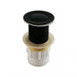 Black 32/40mm Solid Brass Basin Pop Up Waste with NO Overflow